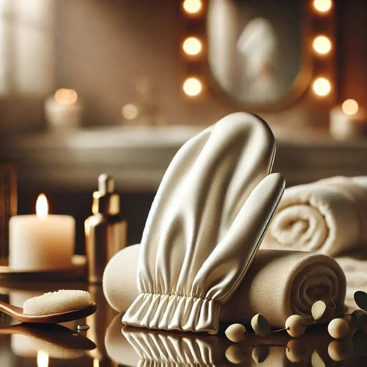 Pourquoi adopter un gant exfoliant en soie véritable ? - Le Marche d'Aladin