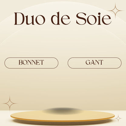 ✨Duo de Soie – Bonnet & Gant en 100 % Soie de Mûrier Le Marche d'Aladin