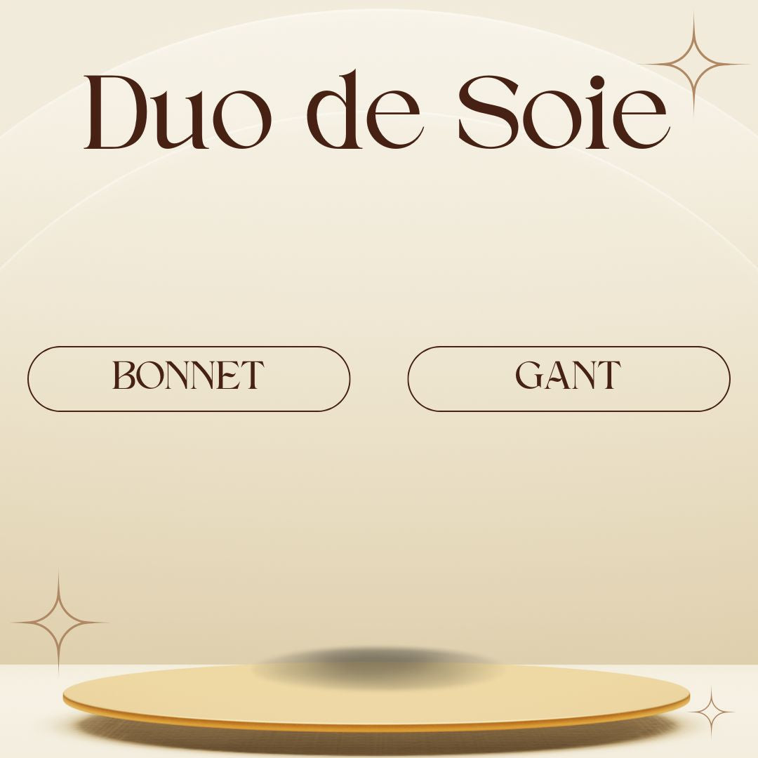 ✨Duo de Soie – Bonnet & Gant en 100 % Soie de Mûrier Le Marche d'Aladin