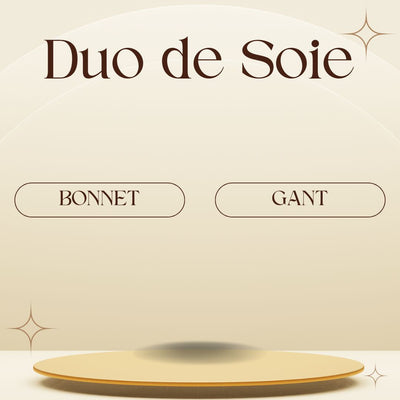 ✨Duo de Soie – Bonnet & Gant en 100 % Soie de Mûrier Le Marche d'Aladin