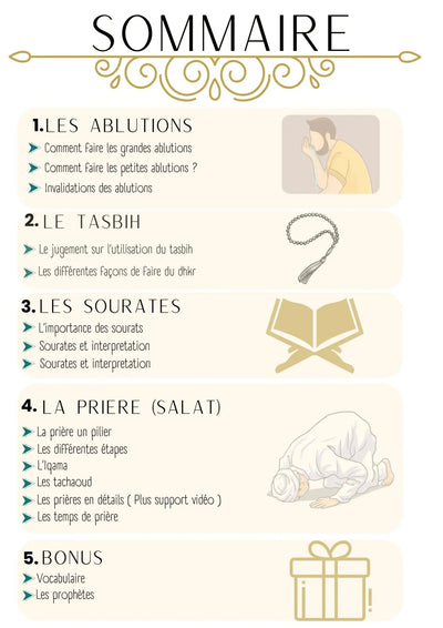 Tapis de prière : Pack Premières Prières - Le Marche d'Aladin